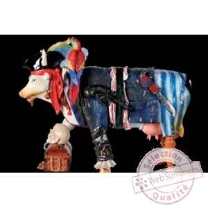 Figurine Vache cow pirate 15cm Art in the City 80828