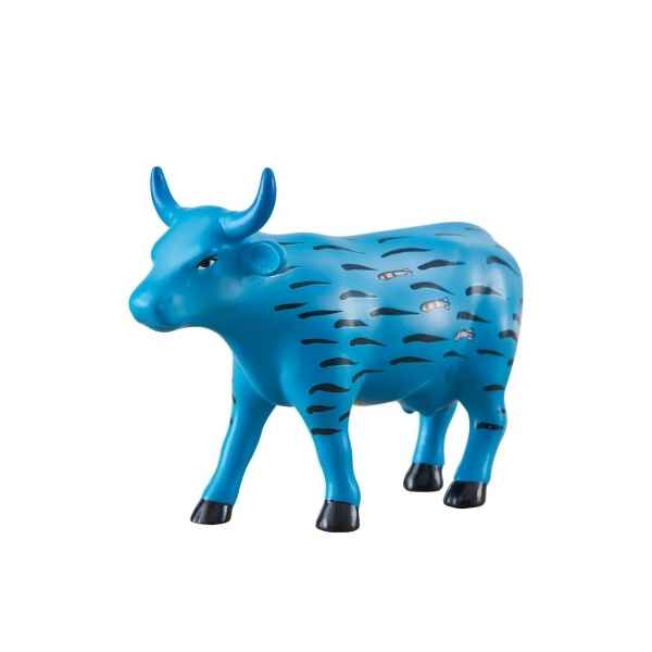 Vache bleue bio aeronautica medium ceramique CowParade -47488