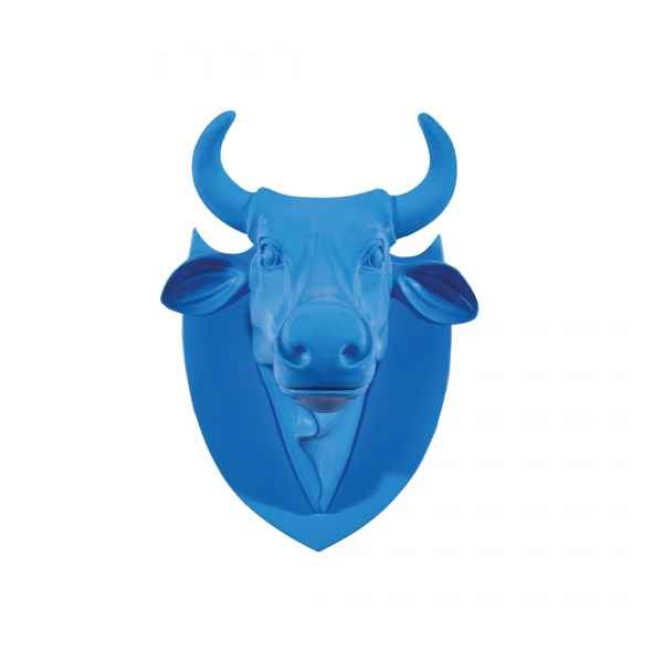 Vache tete trophee bleue CowParade -40363