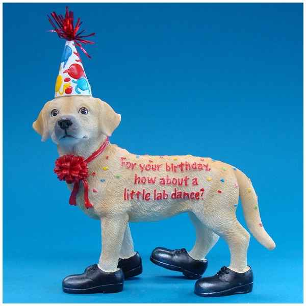 Video Figurine Chien Labrador Happy Birthday -HP16931