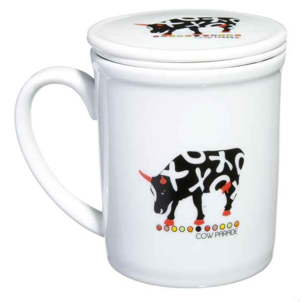 Coffret 4 mugs en porcelaine Vache Black Cow -blckMUGL