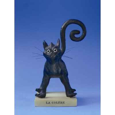 Figurine chat -le chat domestique - la colere (petit) - cd13