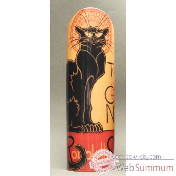 Vase Steinlen chat noir 26,5cm Parastone -SDA14