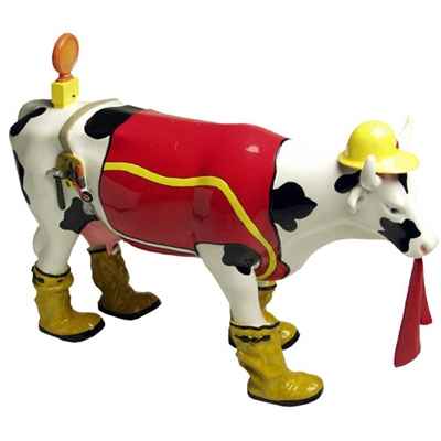 Cow Parade -Houston 2001, Artiste K8 Creations - Udder Cowstruction-40524
